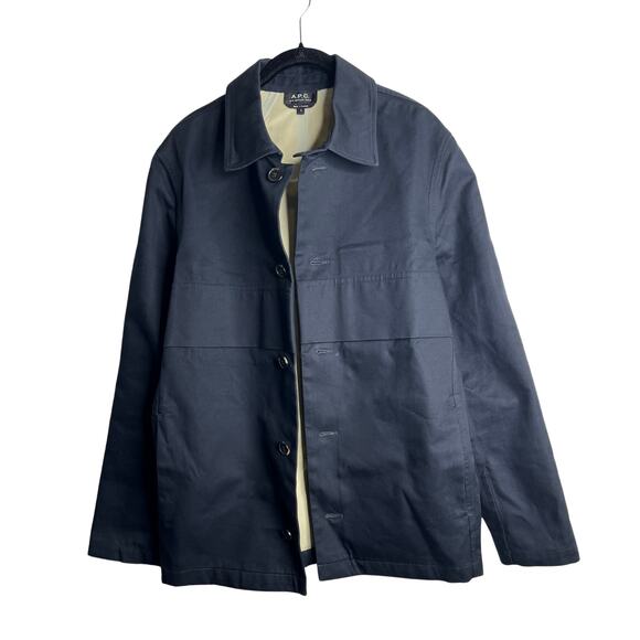 1-25 APC RUE MADAME PARIS Men's Jacket Navy Small - Picture 2 of 11